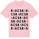 Pink Cotton t-shirt med Ranes ordlek t-shirt