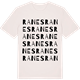 Vintage White t-shirt med Ranes ordlek t-shirt