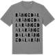 Mid Heather Gray t-shirt med Rångedala ordlek t-shirt