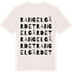 Vintage White t-shirt med Rangelgärdet ordlek t-shirt