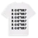 White t-shirt med Rangtorp ordlek t-shirt