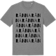 Mid Heather Gray t-shirt med Rånna ordlek t-shirt