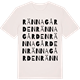 Vintage White t-shirt med Rännagården ordlek t-shirt