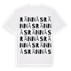 White t-shirt med Rännås ordlek t-shirt