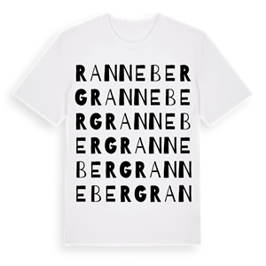 Ranneberg ordlek t-shirt – ekologisk bomull t-shirt från Pinshirt