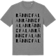 Mid Heather Gray t-shirt med Rännefalan ordlek t-shirt