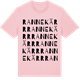 Pink Cotton t-shirt med Rannekärr ordlek t-shirt