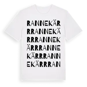 Rannekärr ordlek t-shirt – ekologisk bomull t-shirt från Pinshirt