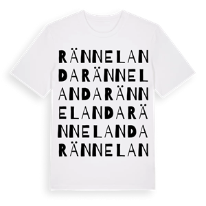 Rännelanda ordlek t-shirt – ekologisk bomull t-shirt från Pinshirt