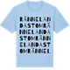 Blue Soul t-shirt med Rännelanda Stom ordlek t-shirt