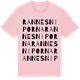 Pink Cotton t-shirt med Rannesniporna ordlek t-shirt