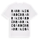 White t-shirt med Ranrikegården ordlek t-shirt