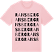 Pink Cotton t-shirt med Ransberg ordlek t-shirt