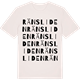 Vintage White t-shirt med Ränsliden ordlek t-shirt