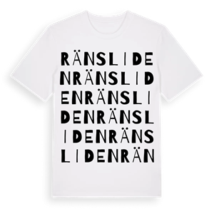 Ränsliden ordlek t-shirt – ekologisk bomull t-shirt från Pinshirt