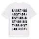 White t-shirt med Ranstad ordlek t-shirt