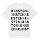 White t-shirt med Ranstena ordlek t-shirt