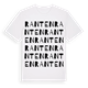 White t-shirt med Ranten ordlek t-shirt