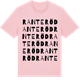 Pink Cotton t-shirt med Ranteröd ordlek t-shirt