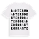White t-shirt med Ranteröd ordlek t-shirt