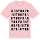 Pink Cotton t-shirt med Råntorp ordlek t-shirt