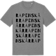Mid Heather Gray t-shirt med Rapenskår ordlek t-shirt