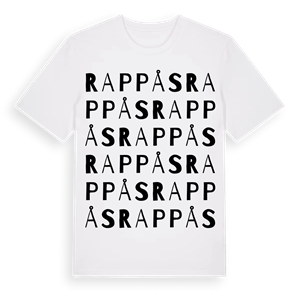 Rappås ordlek t-shirt – ekologisk bomull t-shirt från Pinshirt