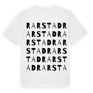 Rarstad ordlek t-shirt – ekologisk bomull t-shirt från Pinshirt