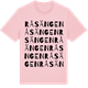 Pink Cotton t-shirt med Råsängen ordlek t-shirt