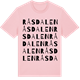 Pink Cotton t-shirt med Råsdalen ordlek t-shirt