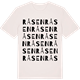 Vintage White t-shirt med Råsen ordlek t-shirt