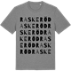 Mid Heather Gray t-shirt med Raskeröd ordlek t-shirt