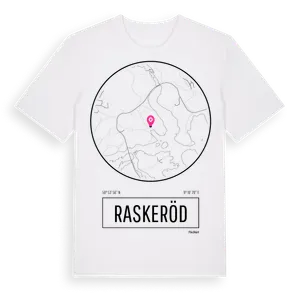 Raskeröd t-shirt – ekologisk bomull t-shirt från Pinshirt