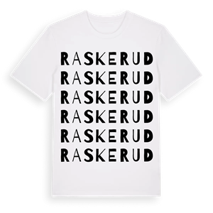 Raskerud ordlek t-shirt – ekologisk bomull t-shirt från Pinshirt