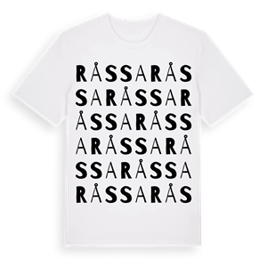 Råssa ordlek t-shirt – ekologisk bomull t-shirt från Pinshirt
