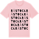 Pink Cotton t-shirt med Råstock ordlek t-shirt