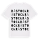 White t-shirt med Råstock ordlek t-shirt