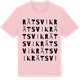 Pink Cotton t-shirt med Rätsvik ordlek t-shirt