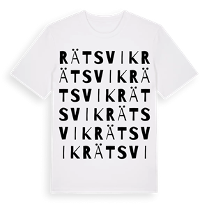 Rätsvik ordlek t-shirt – ekologisk bomull t-shirt från Pinshirt