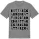 Mid Heather Gray t-shirt med Rättaregården ordlek t-shirt