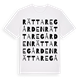 White t-shirt med Rättaregården ordlek t-shirt