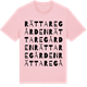 Pink Cotton t-shirt med Rättaregården ordlek t-shirt