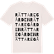 Vintage White t-shirt med Rättaregården ordlek t-shirt