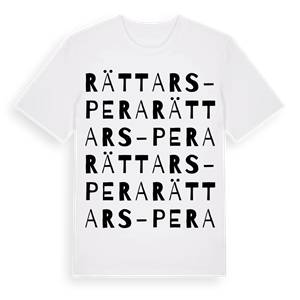 Rättars-Pera ordlek t-shirt – ekologisk bomull t-shirt från Pinshirt