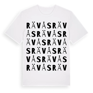 Rävås ordlek t-shirt – ekologisk bomull t-shirt från Pinshirt