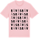 Pink Cotton t-shirt med Rävås ordlek t-shirt