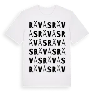 Rävås ordlek t-shirt – ekologisk bomull t-shirt från Pinshirt
