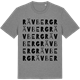 Mid Heather Gray t-shirt med Rävberg ordlek t-shirt