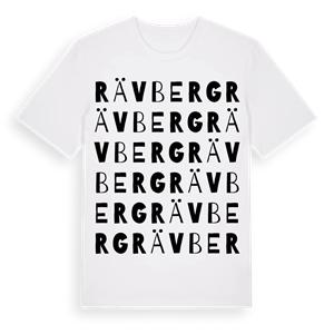 Rävberg ordlek t-shirt – ekologisk bomull t-shirt från Pinshirt