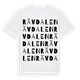 White t-shirt med Rävdalen ordlek t-shirt